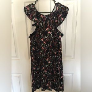 LOFT Ruffle Sleeve dress; size L; brand new